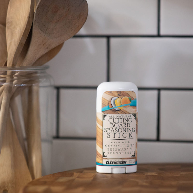 Natural Cutting Board Seasoning Wax Stick by Old Factory Soap