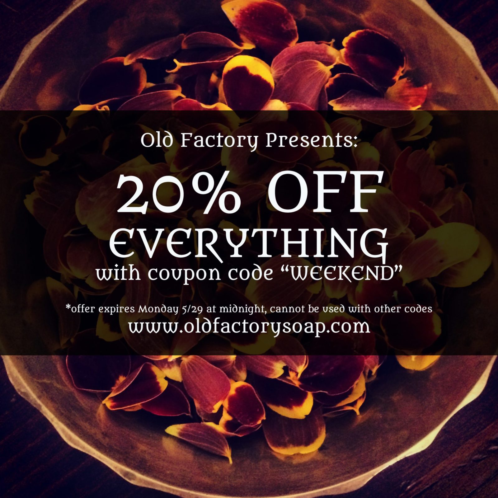 Memorial Day Weekend Sale Handmade Soap and Perfume Sale