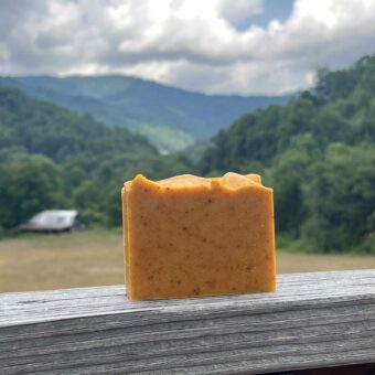 Summer Breeze Basil Soap lemon, grapefruit, vetiver, basil limited edition soap handmade by old factory soap hot springs north carolina