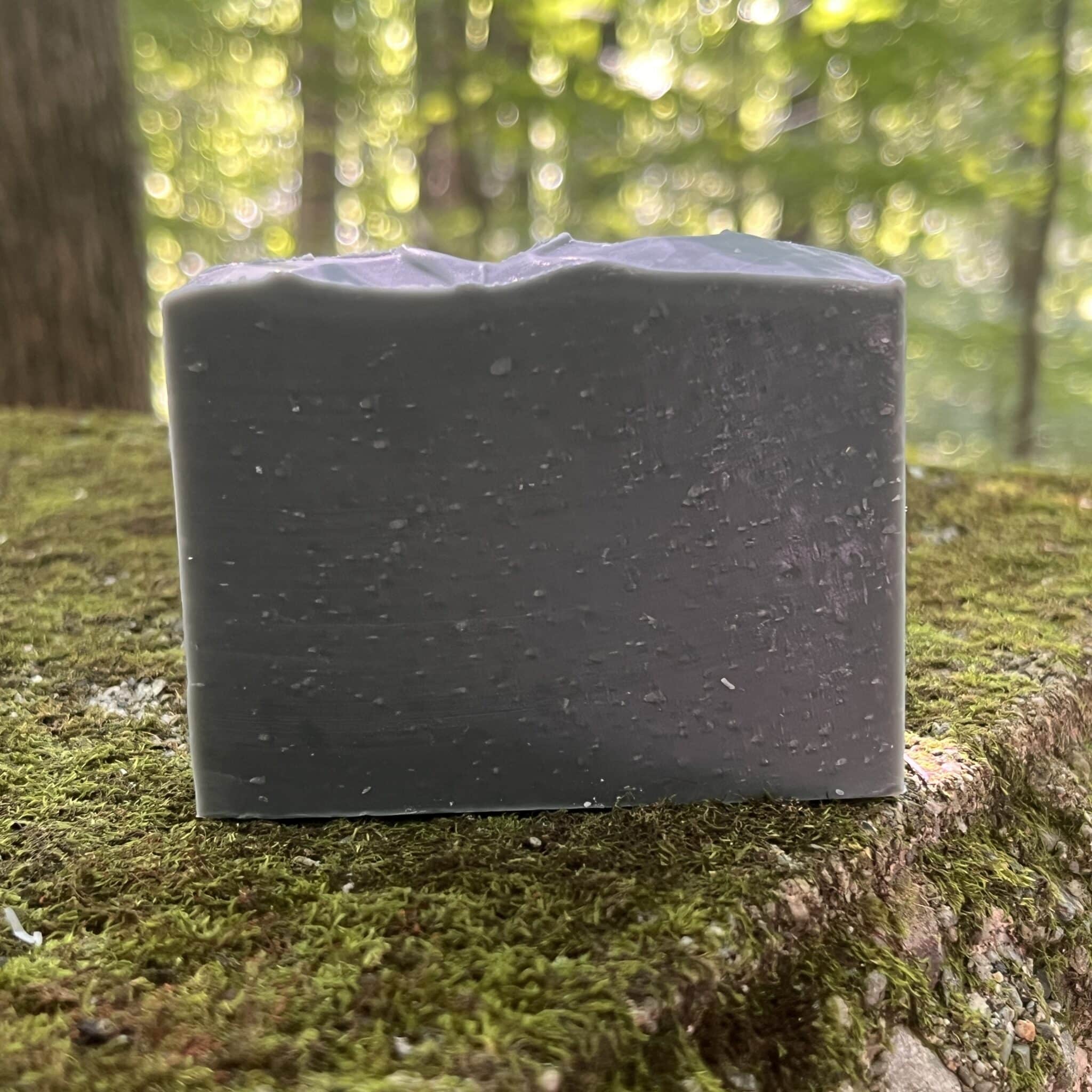 Sage and Ice Goat Milk Soap Old Factory Soap with sage eucalyptus grapefruit and rosewood activated charcoal soap